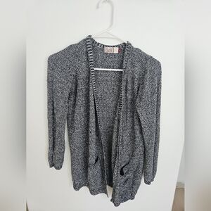 SO Women's Black and White Cardigan